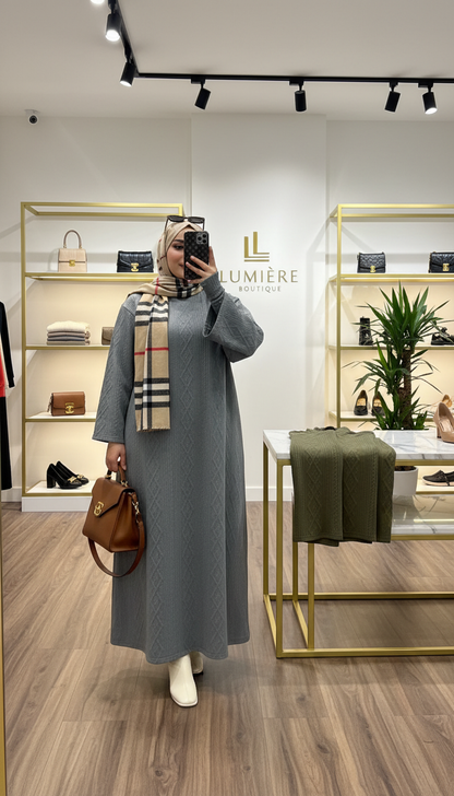 ROBE HIVER TEXTURÉE