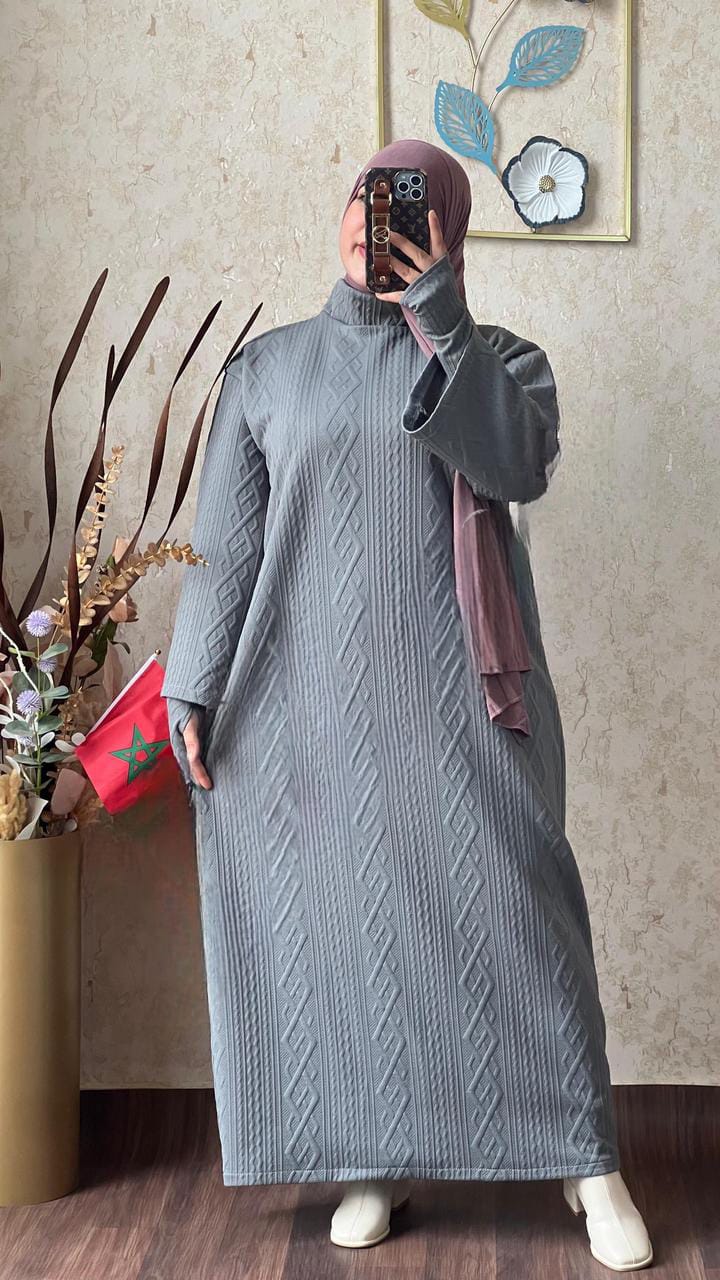 ROBE HIVER TEXTURÉE