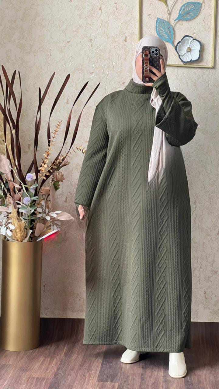 ROBE HIVER TEXTURÉE